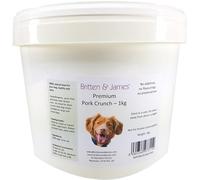 Britten & James Pig Inner Ears Pork Crunch for Dogs in a Stay Fresh 3L Tub. 100% Natural Dog Treat and Healthy Snack