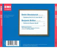 BRITTEN: SINFONIA DA REQUIEM; SHOSTAKOVICH: SYMPHONY NO. 10 NEW CD