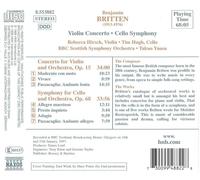 Britten: Violin Concerto / Cello Symphony