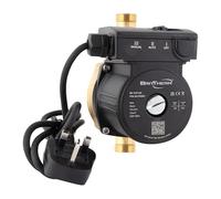 BritTherm B2 12/9-160 Water Pressure Booster Pump 105W - Automatic Inline Circulation System, Bronze Body, 9m Head, 1.38m³/h, UK Plug