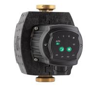 BritTherm B4 25/7-180 Bronze Hot Water Pump - Intelligent Secondary Recirculator, 180mm Inline, 1.5" Connections, 9 Modes (Auto/Night), EEI ≤0.21, 7m Head, Includes Jacket & Plug