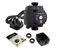BritTherm P1 25/12-180 Central Heating Circulating Pump | 12m Head, 6.1 m3/h Max Flow, EEI <0.23 | Auto/Night Modes, 180mm Port-to-Port, 1 1/2" Connections