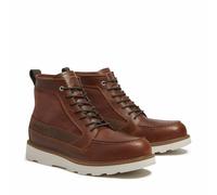 Britton Mills Mid Lace Leather Lace-Up Ankle Boots rust