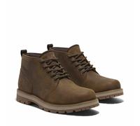 Britton Road Ankle Boots with Lace-Up Fastening Brown