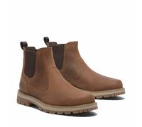 Britton Road Mid Chelsea Boots in Leather Brown