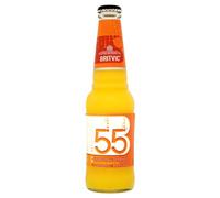 Britvic 55 Sparkling Orange Fruit Juice (24 x 275ml Single Serve Glass Bottles)