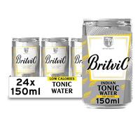 Britvic Low Calorie Indian Tonic Water, 24 x 150ml Can