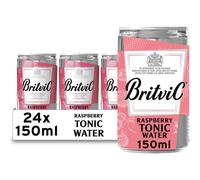 Britvic Raspberry Tonic Water, 24 x 150ml Can