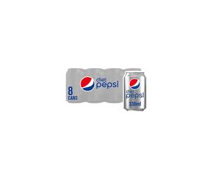 Britvic Soft Drinks Diet Pepsi, 330ml (Pack of 8)