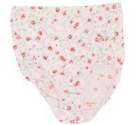Britwear 12 Ladies 100% Cotton Tunnel Elastic Printed Floral Flower Briefs Underwear Mama Underwear Size:3XL XXXL (Plus Big Size King)