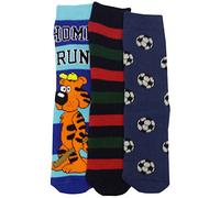 Britwear 3 x Boy Kid Children Gripper Thermal Warm Motif Design Socks Anti Non Slip Grip Sock Size: UK 12-3