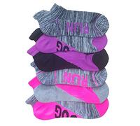 Britwear 6 x Kids Children Girl Trainer Socks with Cushion Heal Toe Sport Colour:Assorted Size:UK 12-3