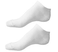 Britwear 6 x Mens Super Soft Bamboo Rich Trainer Socks Liner Colour:White Size:6-11