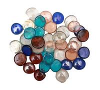 Britwear 70 x Assorted Multi Colour Decorative Glass Pebble Stones Beads Vase Nuggets