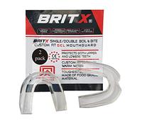 BRITX 2 Pack Sleep Well Gel Gum Shield Dental Clear Gel Mouth Guard Night Teeth Grinding Snoring Mouth Guard - 2pcs/Pack