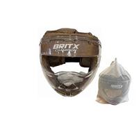 BRITX Creation Field Hockey Corner Face Mask 3 Layers Foam Padded Transparent Shell Elasticated Adjustable Strap Full Face Protection (Gold)