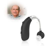 Britzgo audio device suitable for the elderly, equipped with an intelligent noise-canceling chip, delivers clear sound quality and is designed for extended wear (1, Black)