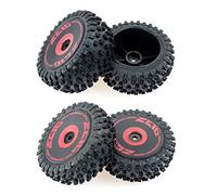 BRIUERG 4Pcs Front and Rear Tires Wheel Tyre for 124016 1/12 RC Car Upgrade Parts Spare Accessories