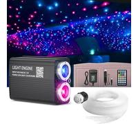 Brivulgent Starlight Headliner Kit Only for 12V Car Ceiling Upgrade UK - Split 300 LED Fiber Twinkle Lights, 16W RGBW Music-Sync