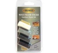 Briwax Filler Sticks Grey - Quick Wood Repair for Scratches, Cracks & Nail Holes | Assorted Shades