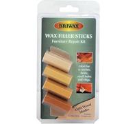 Briwax Filler Sticks Light - Quick Wood Repair for Scratches, Cracks & Nail Holes | Assorted Shades