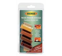 Briwax Filler Sticks Medium - Quick Wood Repair for Scratches, Cracks & Nail Holes | Assorted Shades