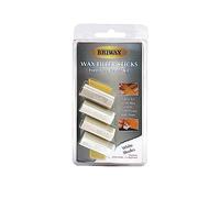 Briwax Filler Sticks White - Quick Wood Repair for Scratches, Cracks & Nail Holes | Assorted Shades