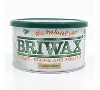 Briwax Original Antique Brown Wax Polish 400g (Japanese Labelled Version) - Same UK Product Inside - Furniture Wax - Cleans, Stains and Polishes
