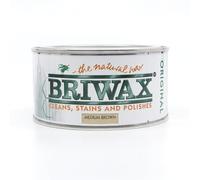 Briwax Original Medium Brown 200g - New Size for Smaller Jobs - The Natural Wax - Cleans, Stains and Polishes