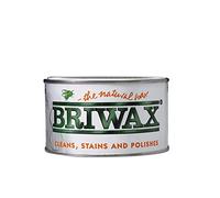Briwax Original Medium Brown Wax Furniture Polish 400g with 3 Pack of Linf Free Cloths