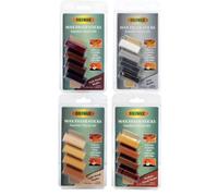 Briwax Wax Filler Sticks - White, Black, Grey, Light Brown, Medium Brown & Dark Brown Shades (Wood Filler For Repair & Polishing)