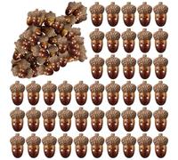 Briwooody 200 Pcs Positive Inspirational Gift Bulk Mini Artificial Decor Food Service Appreciation Gift Simulation Realistic Vegetable for Registered Dietitian Teacher Coworker Staff (Acorn)