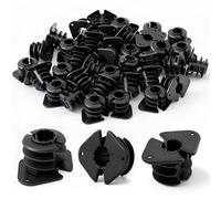 Briwooody 50 Pcs 1/2 Inch Thru Stud Isolation Clamp Durable Pipe Supports for PEX, Copper, Wood, CPVC Pipe Applications Sturdy Plastic Clamp for Long-lasting Reliability