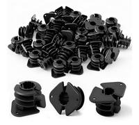 Briwooody 50 Pcs 1 Inch Thru Stud Isolation Clamp Durable Pipe Supports for PEX, Copper, Wood, CPVC Pipe Applications Sturdy Plastic Clamp for Long-lasting Reliability