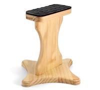 Briwooody Cheer Balance Trainer 12.4 x 13.4 Inch Cheer Flyer Stand Wooden Cheerleading Balance Trainer Essentials Rotating Equipment for Adult Promote Flexibility Core Strength Coordination