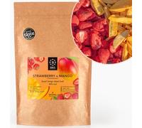 BRIX Freeze Dried Strawberry & Mango | 100% Natural Freeze Dried Strawberry & Mango 110g | Great Taste Award Dried Fruit | Non-GMO, Gluten Free, Vegan & Vitamins Retained