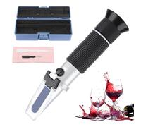 Brix Meter Refractometer, Portable Brix Refractomete Beverages Tester Meter with ATC, Dual Scale - Specific Gravity & Brix, Hydrometer for Beer Brewing Kitchen Utensils