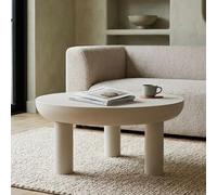 Brix Niko Coffee Table - Round - Off White - Metal