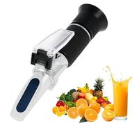 Brix Refractometer with ATC Dual Scale 0-40% Brix and 0-25% Alcohol Content Meter Refractometer for Measuring Sugar and Alcohol Content in Fruit Juices Wines Beers Honey