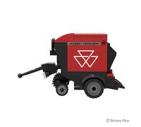 Brixies Plus Massey Ferguson RB F Round Baler Brick Model - 1:32 Scale