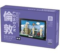 BrixStation London City Postcard Building Block Set Picture Frame Building Kits for Boys and Girls Painting Wall Art Toys for Adults and Kids 564+PCS
