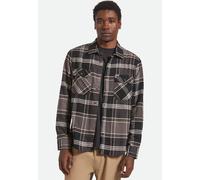 Brixton - Bowery Flannel Black/Charcoal/Pinecone - Shirt - black - XL - 60% Cotton, 23% Polyester, 17% Polyacrylic,Flanell XL