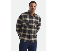 Brixton - Bowery Flannel Black/Cream - Shirt - black - S - 60% Cotton, 23% Polyester, 17% Polyacrylic S