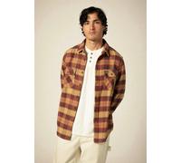 Brixton - Bowery Flannel Curry/Washed Black/Crimson - Shirt - brown - XL - 60% Cotton, 23% Polyester, 17% Polyacrylic,Flanell XL