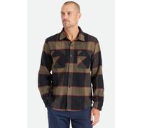 Brixton - Bowery Flannel Heather Grey/Charcoal - Shirt - grey - L - 60% Cotton, 23% Polyester, 17% Polyacrylic,Flanell L