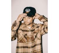 Brixton - Bowery Flannel Sand/Pinecone/Solar Orange - Shirt - beige - XXL - 60% Cotton, 23% Polyester, 17% Polyacrylic,Flanell XXL