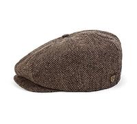 BRIXTON Brood Unisex Baseball Cap, Men, Cap, Brown/Khaki Herringbone, L