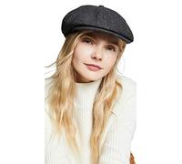 BRIXTON Brood Unisex Baseball Cap, Men, Cap, Grey/Black Herringbone, XL