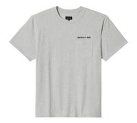 Brixton - Embroided Heavy Weight Pocket Tee - T-shirt size XL, grey