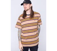 Brixton - Hilt Shield Tan/Golden Glow/Navy - T-Shirt - orange - S - 60% Cotton, 40% Polyester,Jersey S
